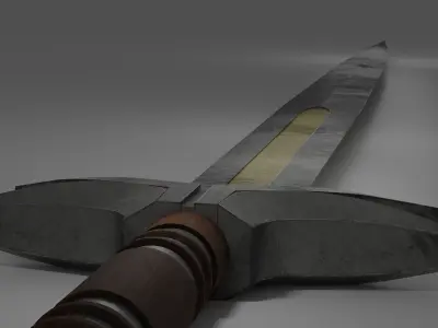 Wolfsbane Sword Free low-poly 3D model
