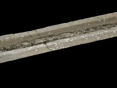 Concrete gutter 01 Texture