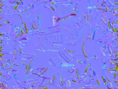 Silver Pistol 3D model