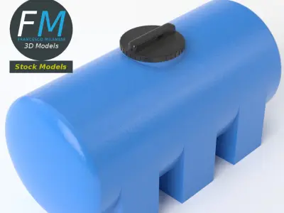 Plastic water storage tank 3D model buy