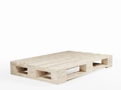 EUR EPAL Pallet Low-poly 3D model