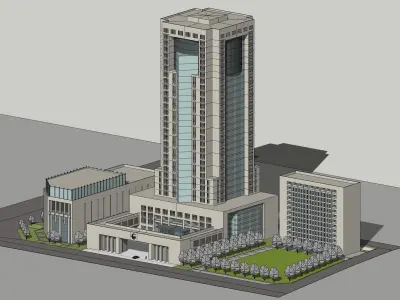 Sketchup Office building 192 3D model