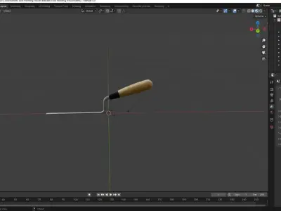 Tuck Pointing Trowel Low-poly 3D model