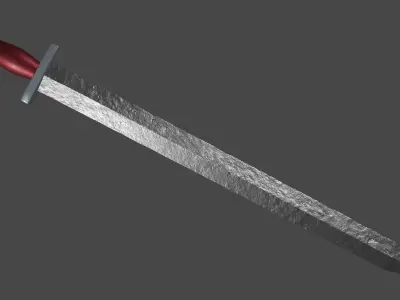 Gladius sword with Xyphos handle Low-poly 3D model