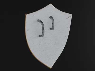 Medieval sheild Low-poly 3D model purchase