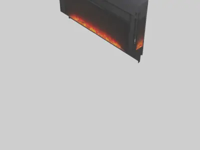 Electric fireplace model 3D model