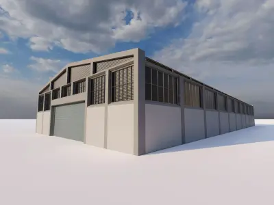 Warehouse-Warehouse Building 3D model 3