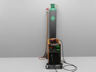 MIG Welding Machine Low-poly 3D model
