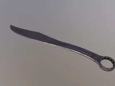 Knife spanner LowPoly Low-poly 3D model