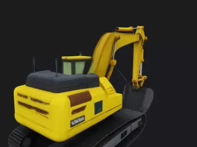 Hydraulic Excavator 3D Model 3D model