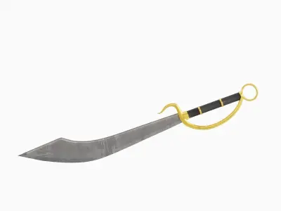 Fantasy Sword 01 3D model