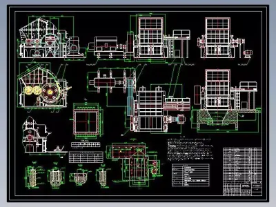 2022 IMPACT CRUSHER COMPLETE SET OF DRAWING 3D model