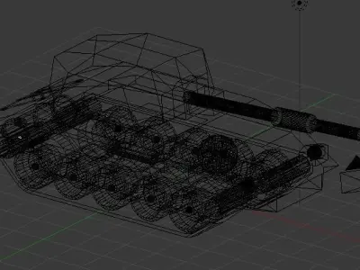 Tank Low-poly 3D model army Low-poly 3D model