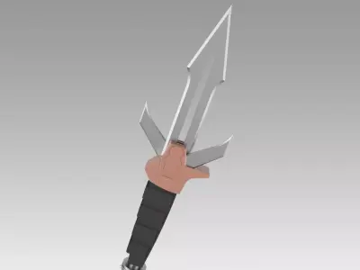 Star Trek Klingon DK Tahg Knife 3D model