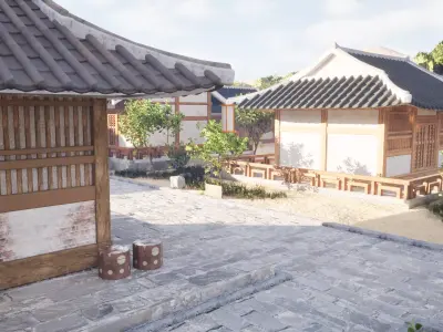 Traditional Village Architecture 3D model