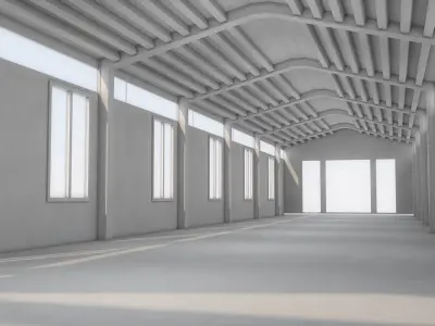 Warehouse 3D model 3