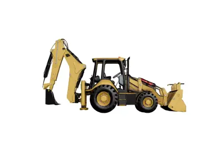 Industrial Wheel Loader Model Heavy Duty Construction Machine 01 3D model