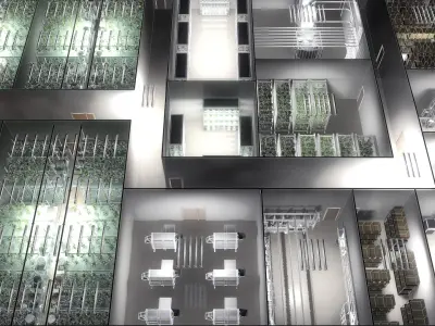 Cannabis Productions Facility 3D model