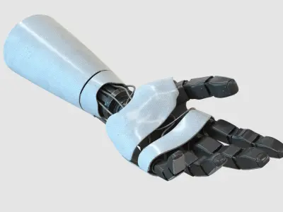  Robot Hand High Quality Photorealistic 3D Model 