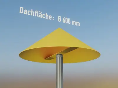 Alle Flugmarkierungshauben mit Aluminiumpfosten 3D Model Pack