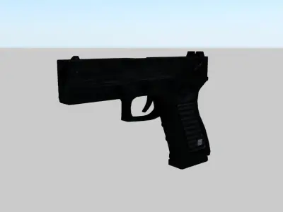 Glock17 Pistol Free low-poly 3D model