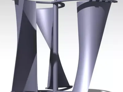 Vertical Wind Turbine 3D model purchase
