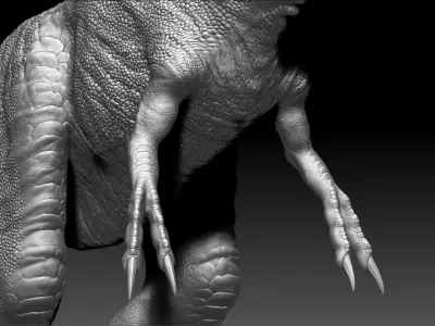 Dinosaur Baby Tyrannosaurus Rex Sculpt Project 3D model