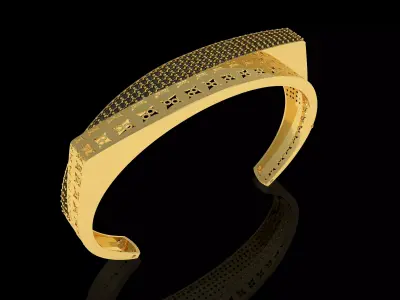 Art Deco Bracelet 41 3D print model