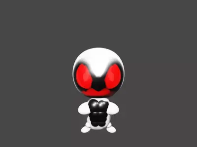 Anti Venom chibi 3D model