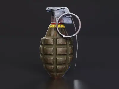 Granade Low-poly 3D model