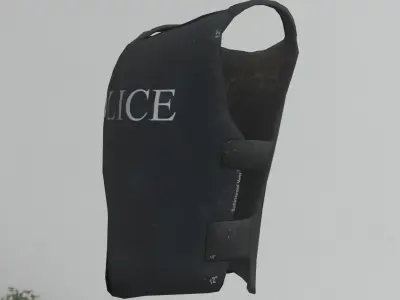 BulletProof Police Vest Low poly PBR Low-poly 3D model