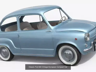 1960s Classic Cars  Pack  Vintage Vehicle Collection 5 Models