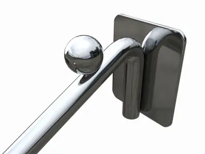 Store pegboard 6 ball waterfall faceout hook 3D model