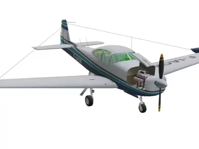 Ryan Navion Low-poly 3D model purchase