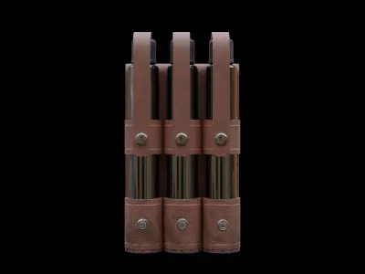 Long Potion Holder Low-poly 3D model