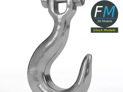 Industrial hook 3D model purchase