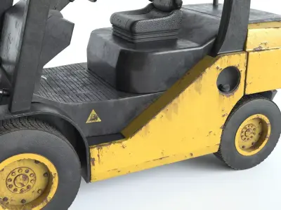 Forklift Old PBR 3D model