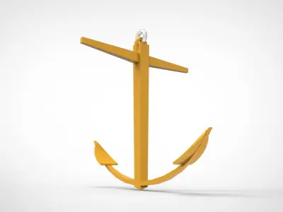 Kedge Anchor 3D model
