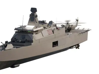 GREEK NAVY STEALTH CORVETTE  3D model