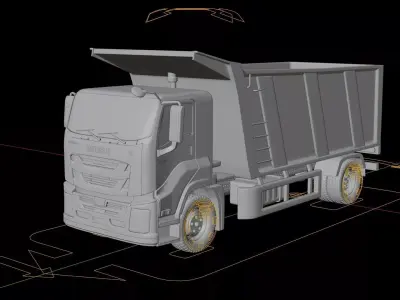 Isuzu Giga Tractor Tipper Truck 3D model
