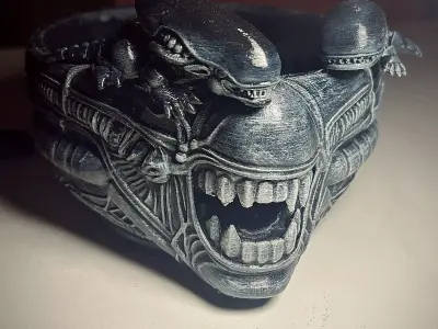 Alien Xenomorph Bowl STL Sci-Fi Horror 3D  3D print model