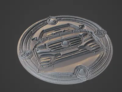 Car Pendant Medallion 3D print model