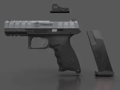 Beretta - APX Low-poly 3D model