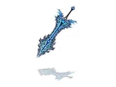 Infested Flesh Greatsword Low-poly 3D model