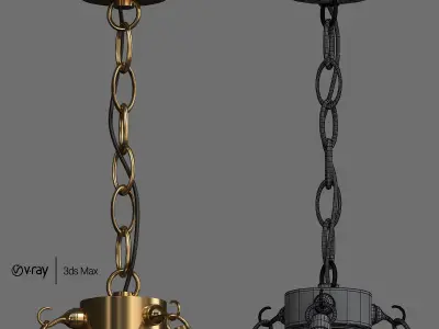 TRADITIONAL URBAN HANGING PENDANT 3D model