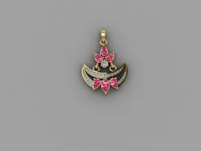 Fashion Diamond PENDANT 3D model