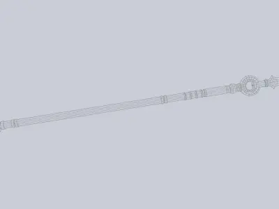 Dark spear Low-poly 3D model purchase