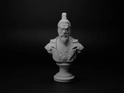 Mongol Archer Bust Chess 3D print model purchase