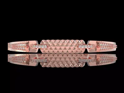 Art Deco Bracelet 09 3D print model