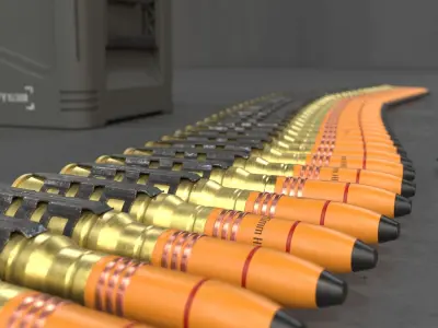 20mm Medium caliber rounds 3D model